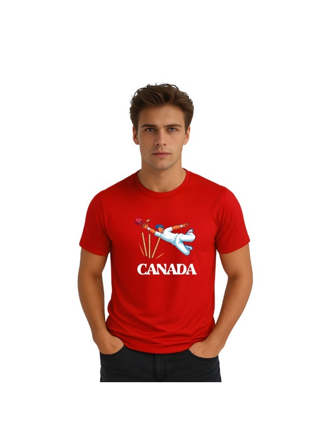 برينت شوب فور مي قميص كريكيت كندي للرجال | قماش رياضي خفيف الوزن | ياقة دائرية وأكمام قصيرة | مناسب للارتداء اليومي وللتدريب - Image 1